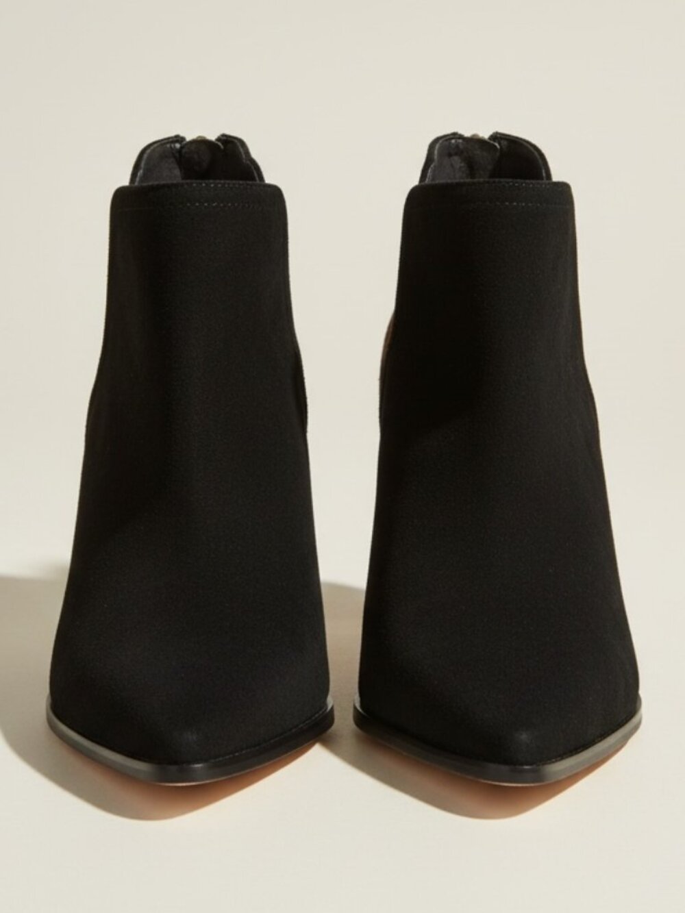 Vince Camuto Suede Pointed Toe Stiletto Ankle Booties Leopard Print Cuff Women’s